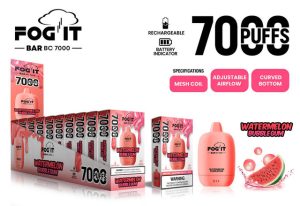 Fog It Bar Bc7000 Rechargeable Disposable 7000 Puffs 15ml