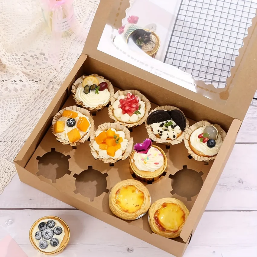 Cupcake packaging boxes