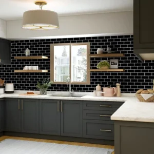 White Peel and Stick Tile Backsplash: A Quick and Elegant Update for Kitchen